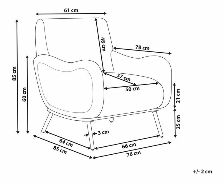 Kreslo Ase (béžová)