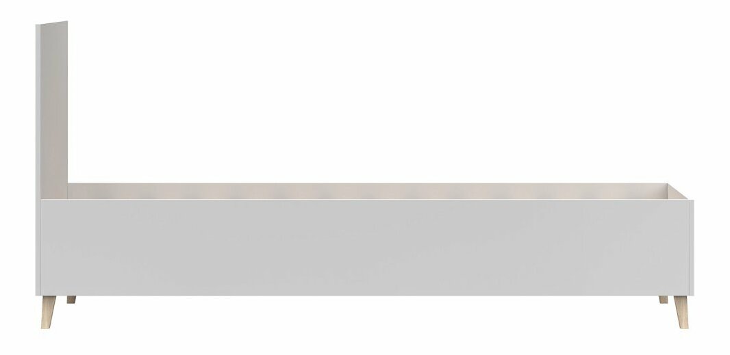 Egyszemélyes ágy 90 cm Figu (fehér)