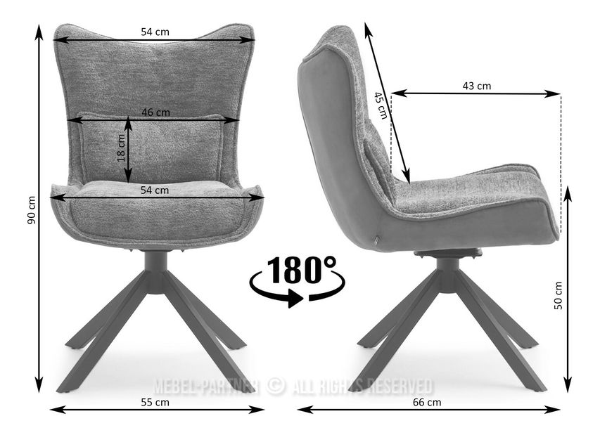Szék Nanny (réz + fekete)