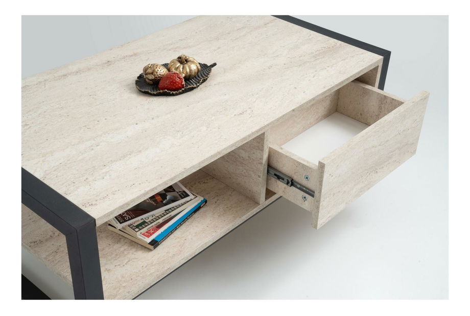 Dohányzóasztal Heidi (fekete márvány)