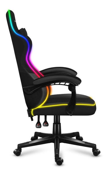 Fotoliu gaming Fusion 4.4 (negru + multicolor) (cu iluminat LED)