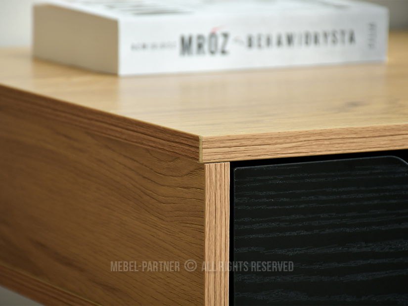 PC stolić Gavon (crni hrast + crna)