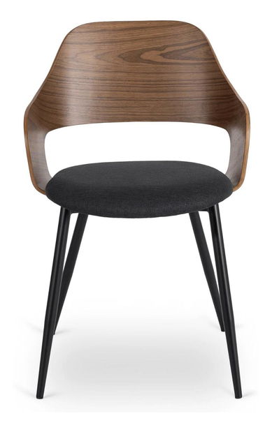 Blagovaonska stolica Obvio (orah + crna) 