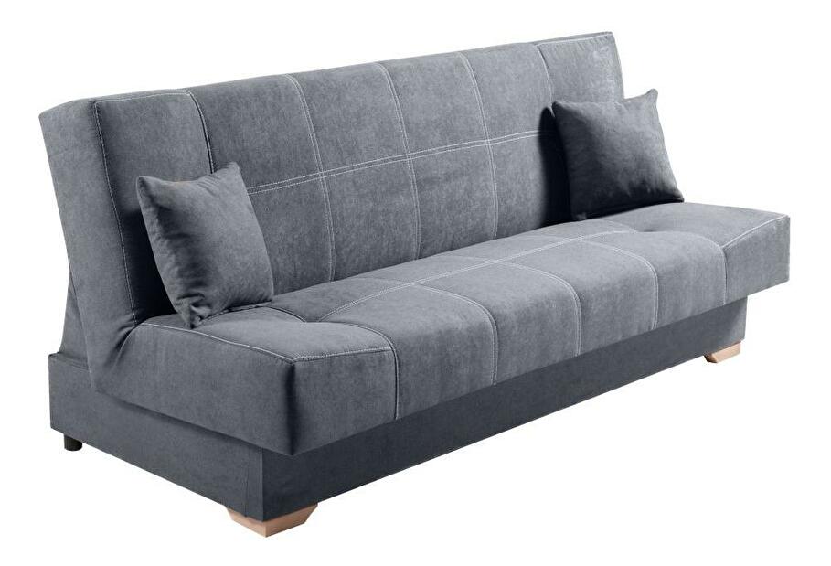 Sofa na razvlačenje Gona (siva) (s prostorom za odlaganje)