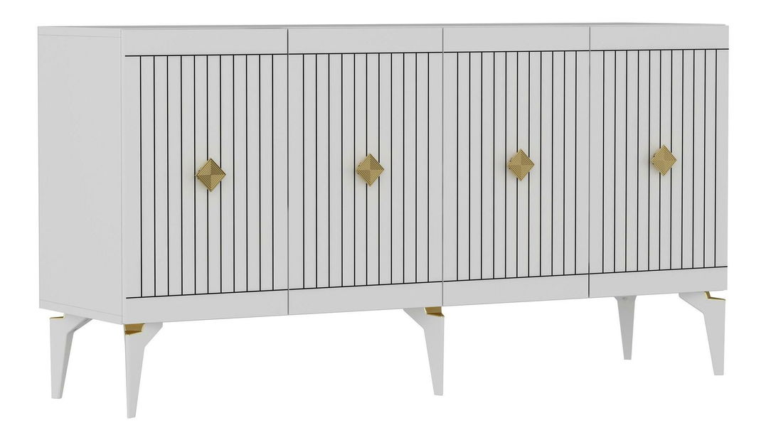 Ormarić Lideke 1 (bijela + zlatna)