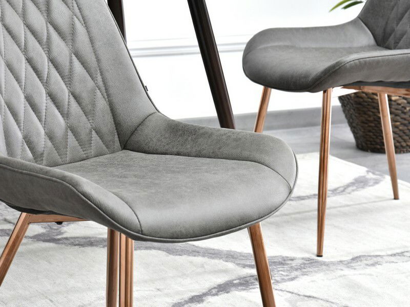 Szék Aron (szürke + réz)