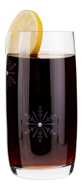 Set de 4 pahare pentru băuturi cu cristale 460ml Snouflek 