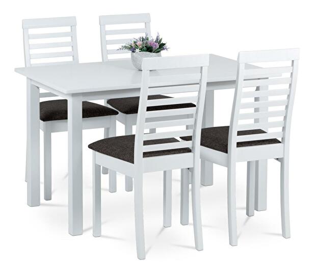 Set mobilier sufragerie Churton-4000 WT (alb + maro) (pentru 4 persoane)
