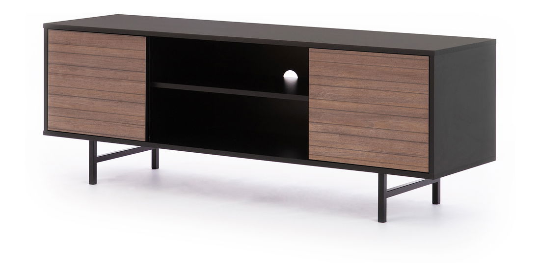 TV asztal Presto RTV (matt fekete + captains deck)