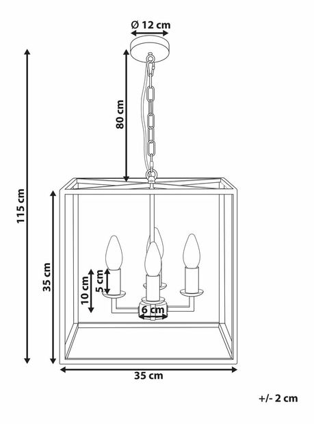 Viseća svjetiljka Wanchetta (crna) 