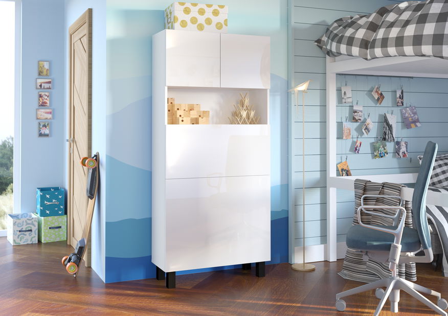 PC stolić Home (bijela sjajna)