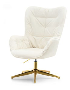 Relaxačné kreslo Merindana (krémová + zlatá)