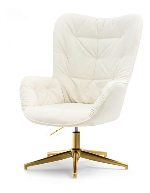 Relaxačné kreslo Merindana (krémová + zlatá)