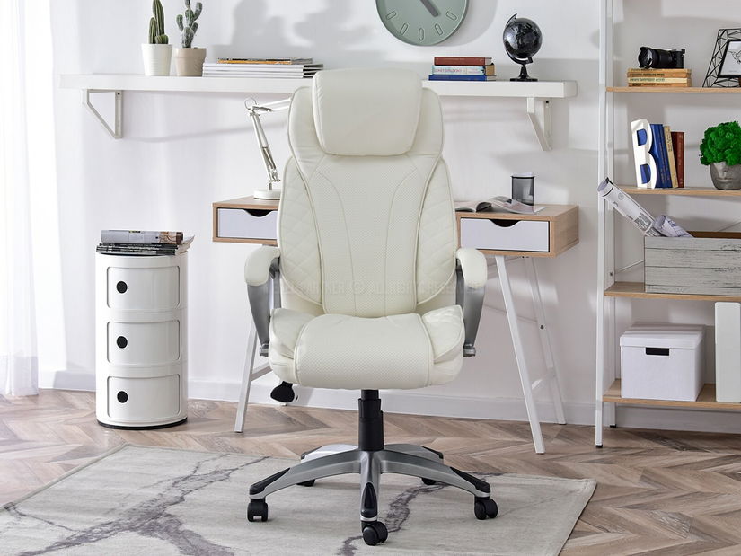 Fotoliu Hamilton (alb + gri)