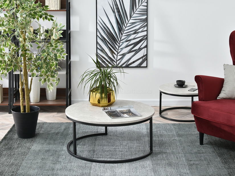 Stolić za kavu Kolja stolić Xl (siva + crna)