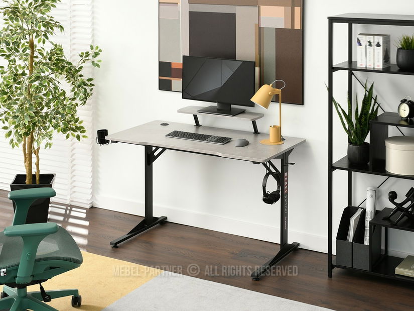 PC stolík Matts 115 (betón + čierna)