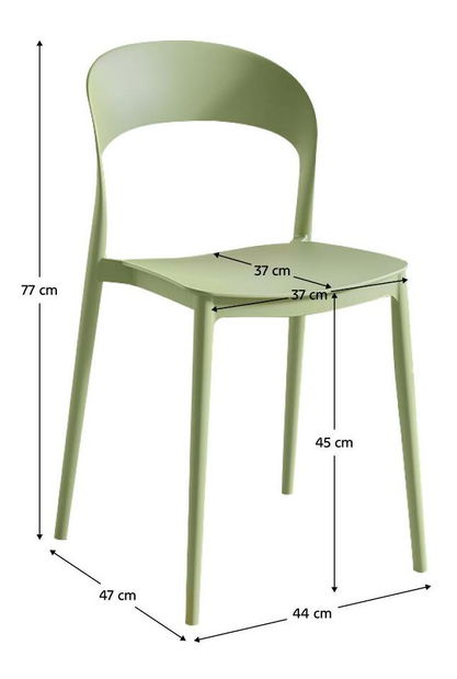 Scaun sufragerie Recibir (verde) 
