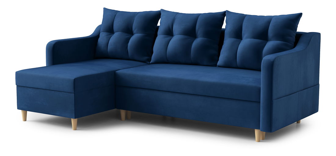 Kutna garnitura Lou (L) (tamnoplava)