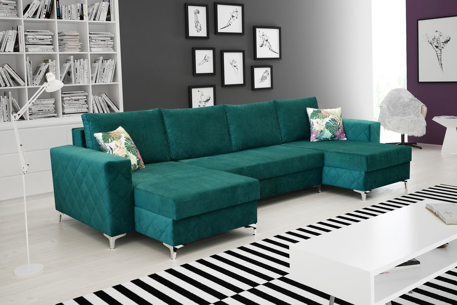 Sarokkanapé U Misrin Bis (zöld) (J)