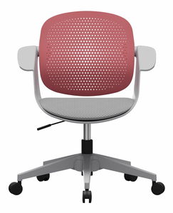 Kancelárska stolička Sissi (sivá + ružová)