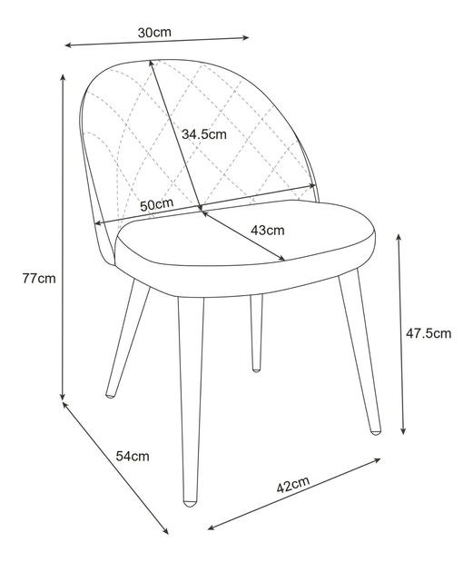 Set 2 ks. Jedálenských stoličiek Xacobeo (zelená)