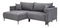 Rohová sedačka Brw Pontia (sivá) (L)