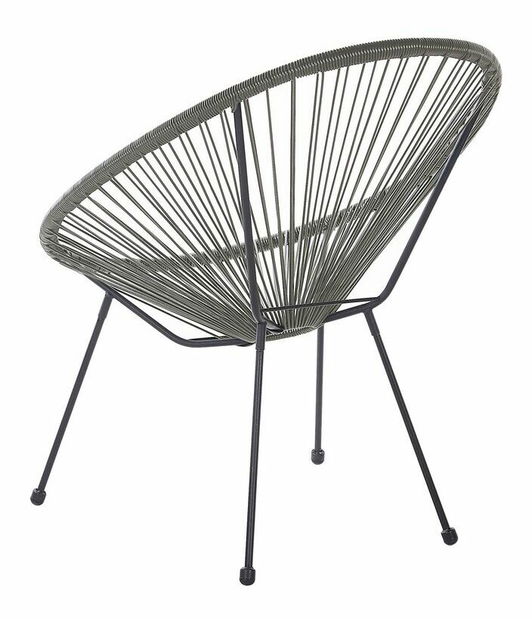 Set pentru grădină ALVAREZ II (gri închis) (pentru 2 persoane)