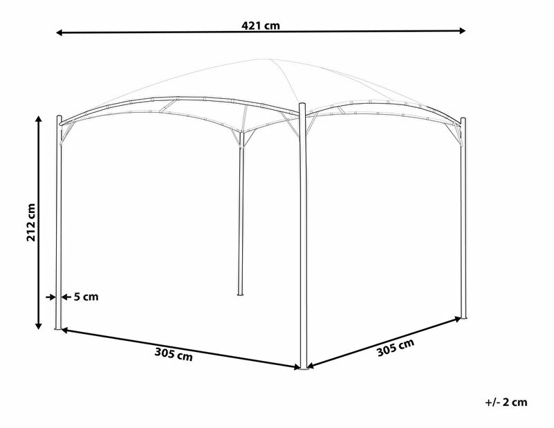 Pergola Vomite (bézs) 