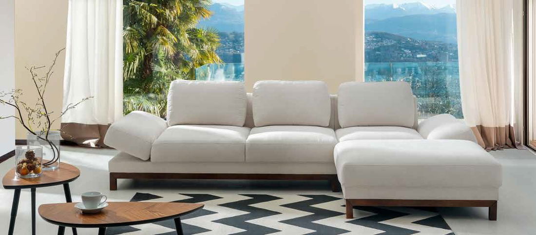 Sofa futon Woodrow (bijela) (L)