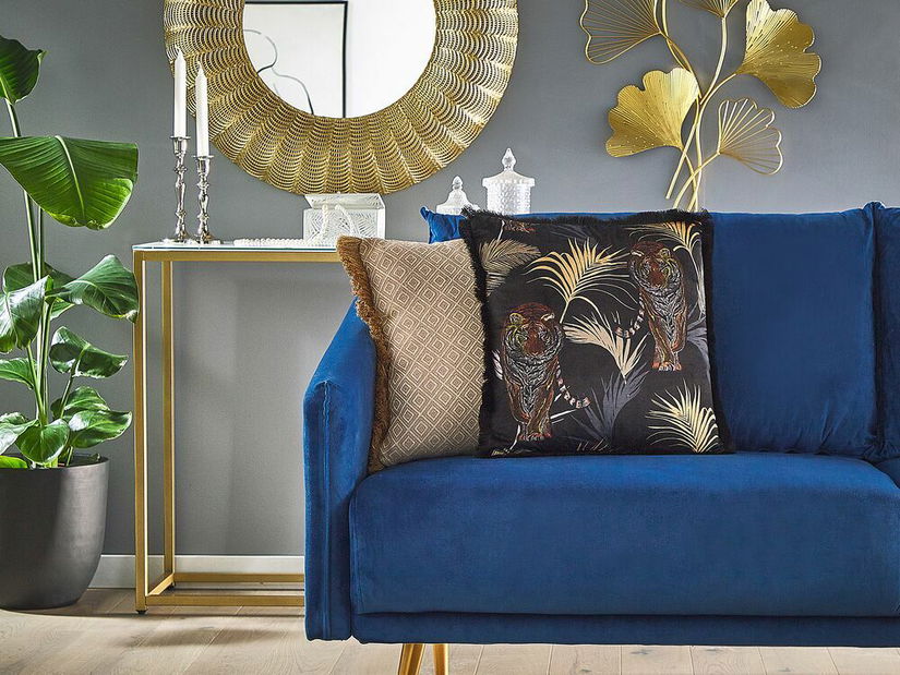 Set 2 buc perne decorative 45 x 45 cm Ramty (negru)