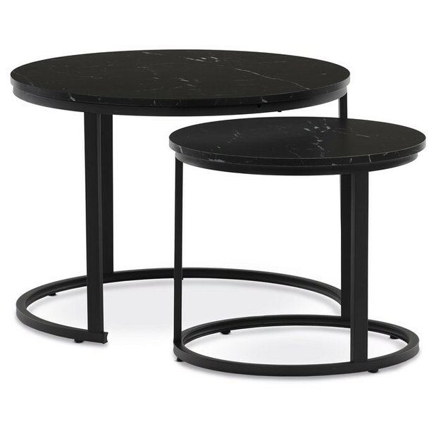 Set 2 ks konferenčných stolíkov Cetix (čierna)