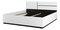 Manželská posteľ 180 cm Crossroad S32 (biela + čierna)