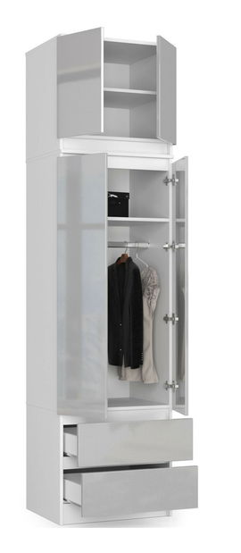 Felépítmény a szekrényhez Sashka II (fényes fém) 