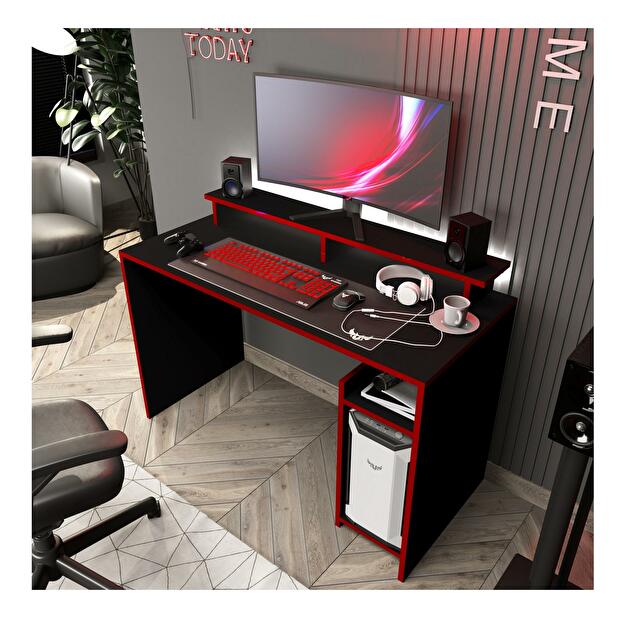 PC asztal Putabe 2 (fekete) 