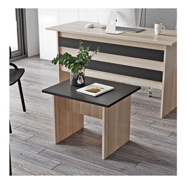 Set mobilier pentru birou Libepi 2 (stejar + negru) 