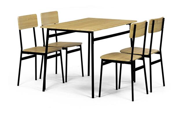 Set mobilier sufragerie Anasagasti 2 (stejar sălbatic) (pentru 4 persoane)