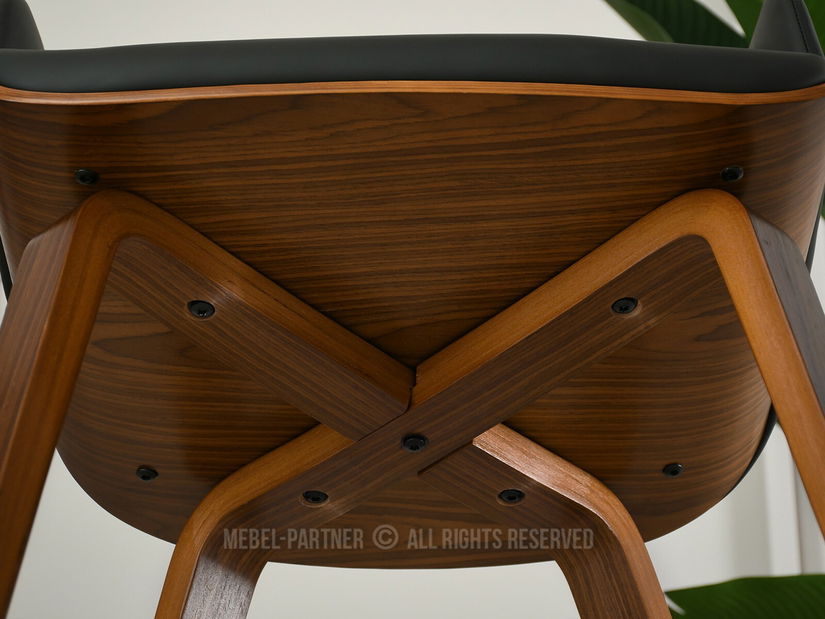 Stolička Sorien K (čierna + orech)