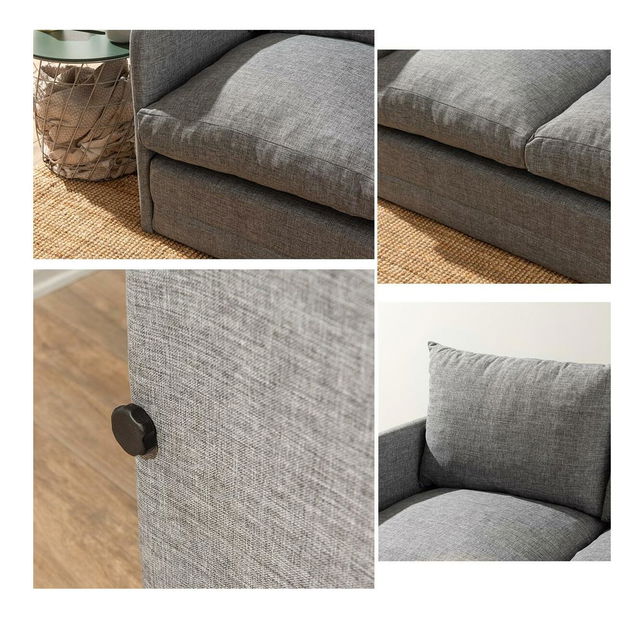 Széthúzható kanapé Sagoretti XL (világosszürke)