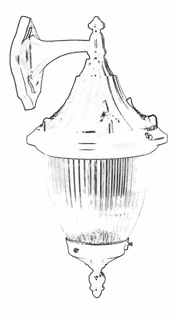 Vanjska zidna svjetiljka- Duane (crna)