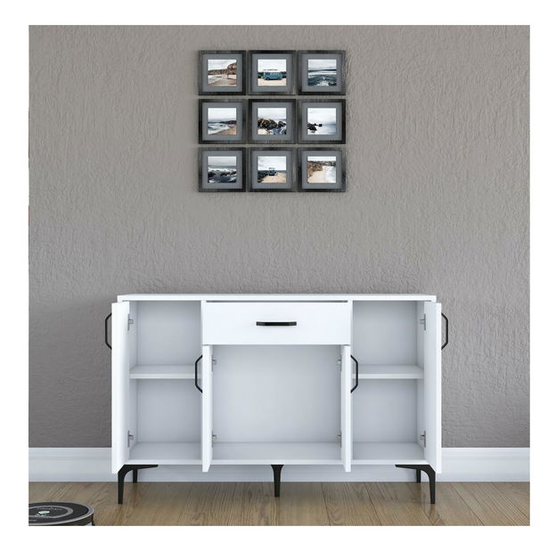 Komód Jenaretta 136B (fehér)