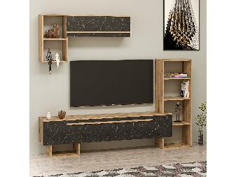 Mobilier living Vipado (Nuc + negru) 