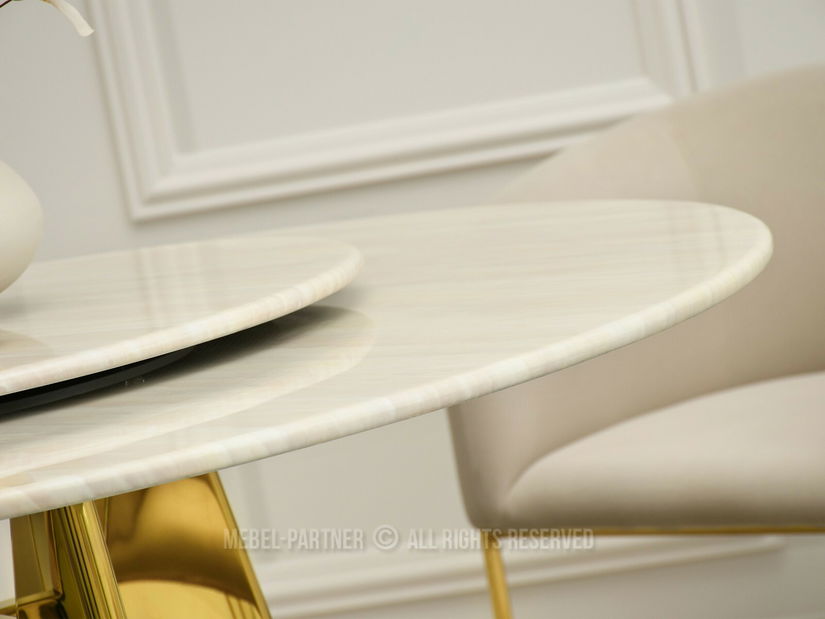 Masă sufragerie Aerosoles (bej + auriu)