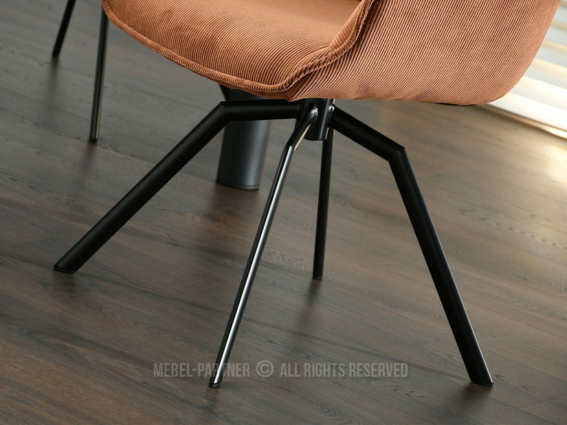 Stolica Liam (bakar + crna)