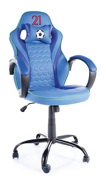 Kancelárske kreslo Obery (modrá + čierna)