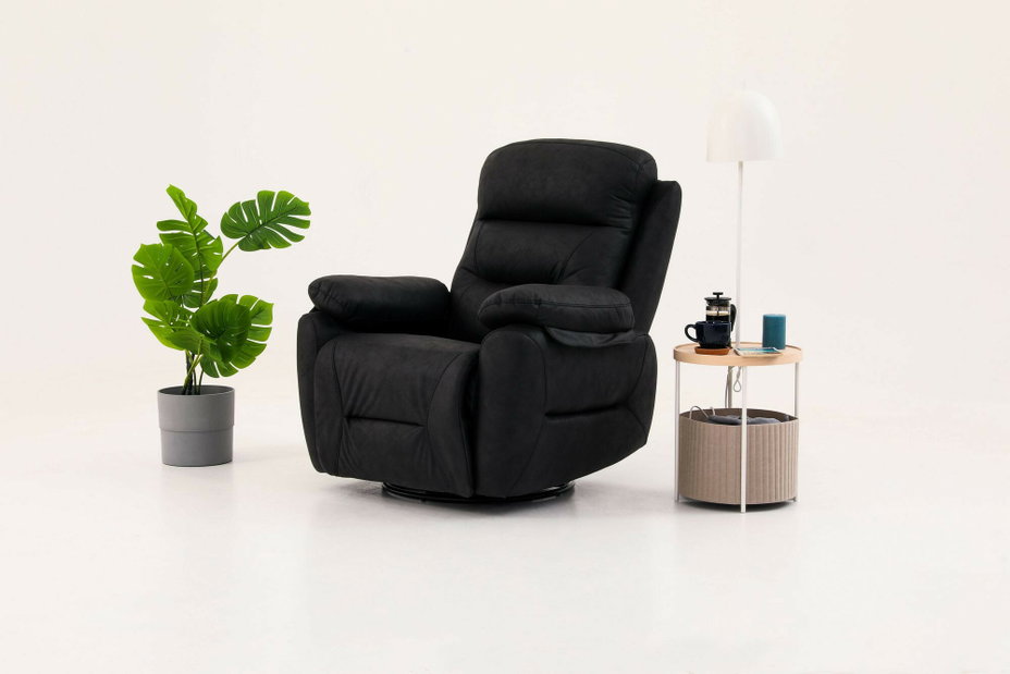 Fotoliu reglabil Comforto M (negru)