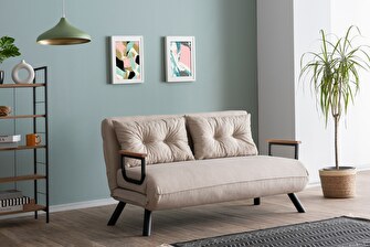 Kanapé futon Shaula V2 (krém)