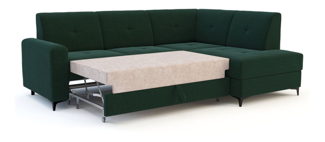 Rohová sedačka Scandal (tmavozelená) (P)