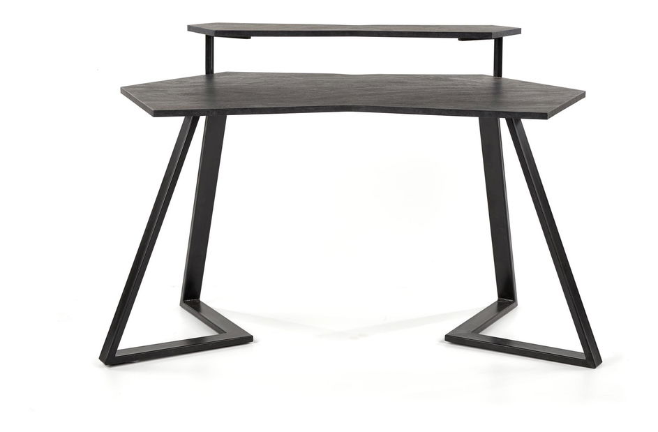 Masă PC Fanor (gri închis + negru)