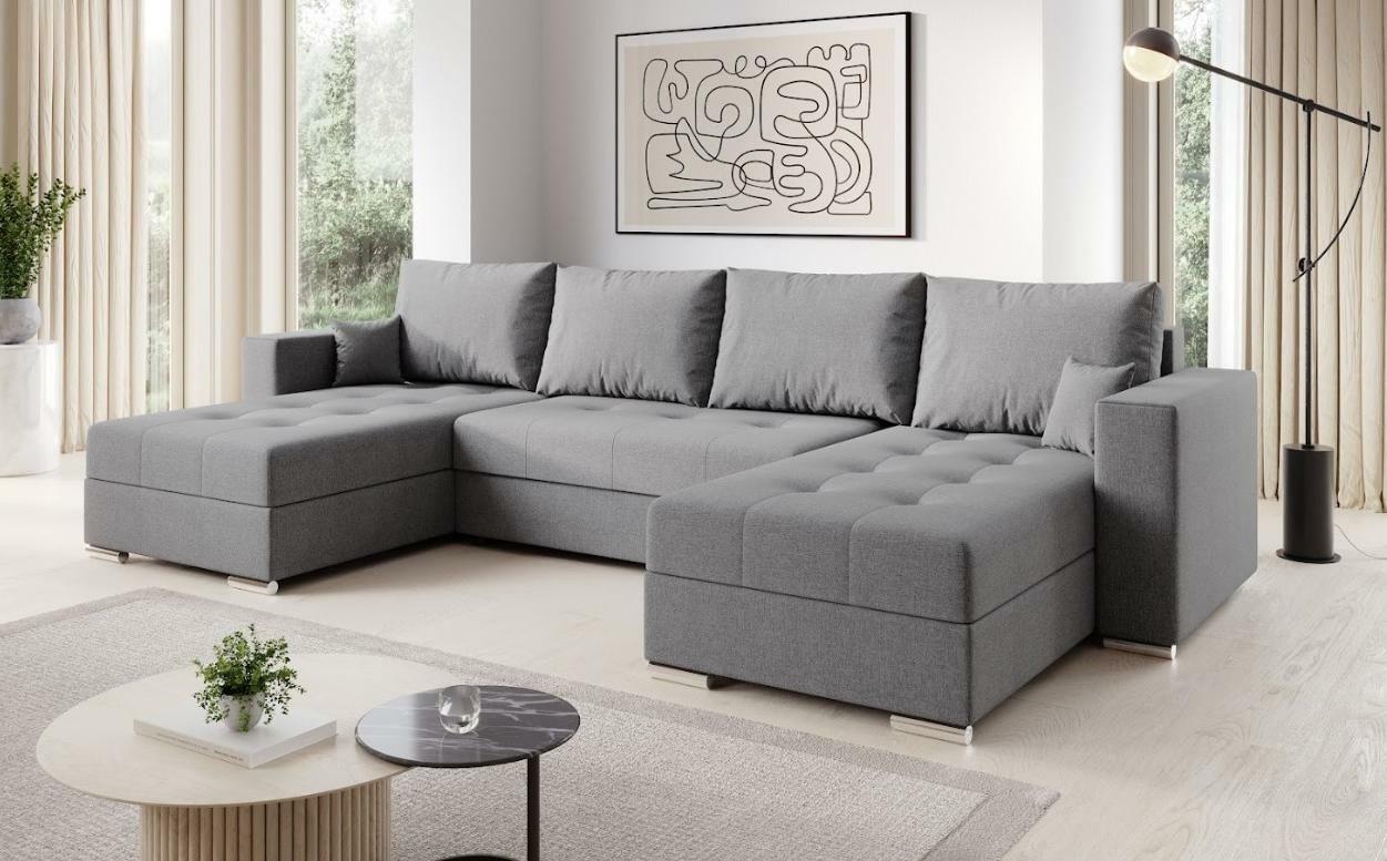 Rohová sedačka Josie U (svetlosivá)