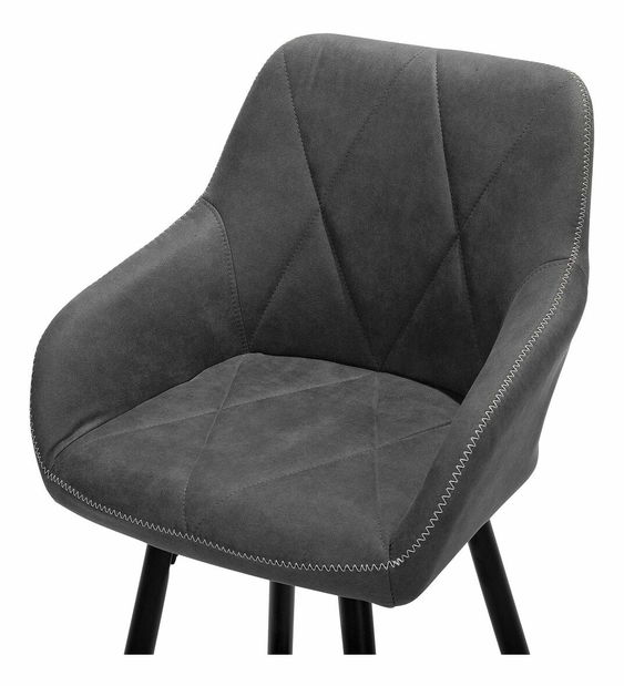 Set 2ks. barových stoličiek Dakien (sivá)